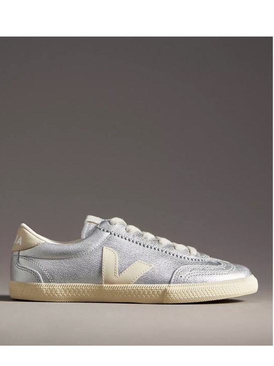 Veja Shoes - Veja Women’s Volley Leather Sneaker in Silver/Pierre sz 36EU/5US New in Box